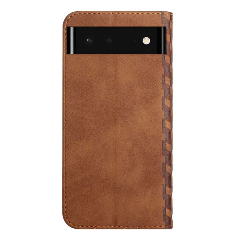 Flip Case Google Pixel 6 Geo-ledereffekt