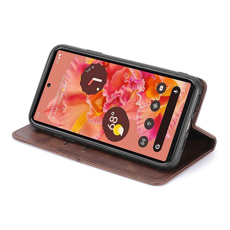 Flip Case Google Pixel 6 Handyhülle Stil Leder Couture