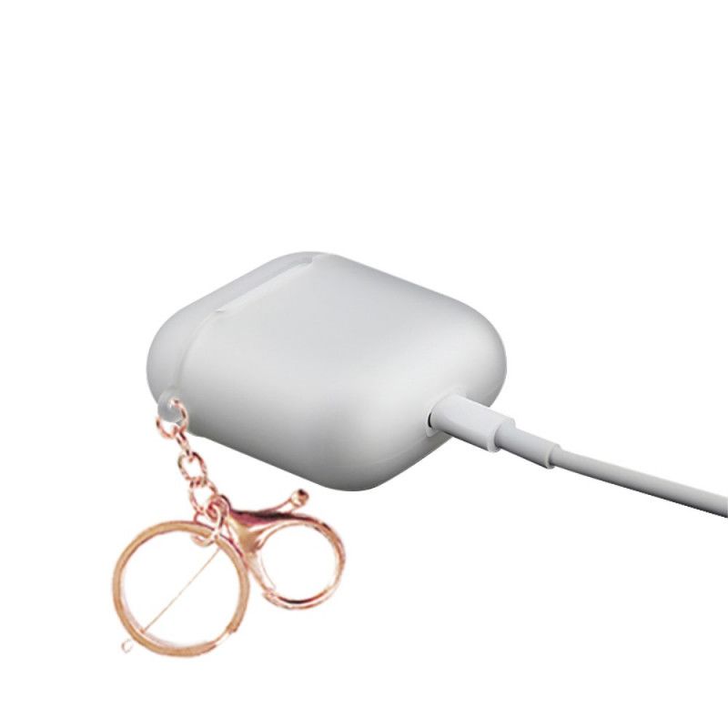 Hülle AirPods Rot Serienblumenstrauß Mit Karabinerhaken