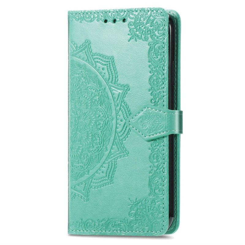 Lederhüllen Sony Xperia 10 Vi Handyhülle Barockes Mandala Mit Riemen