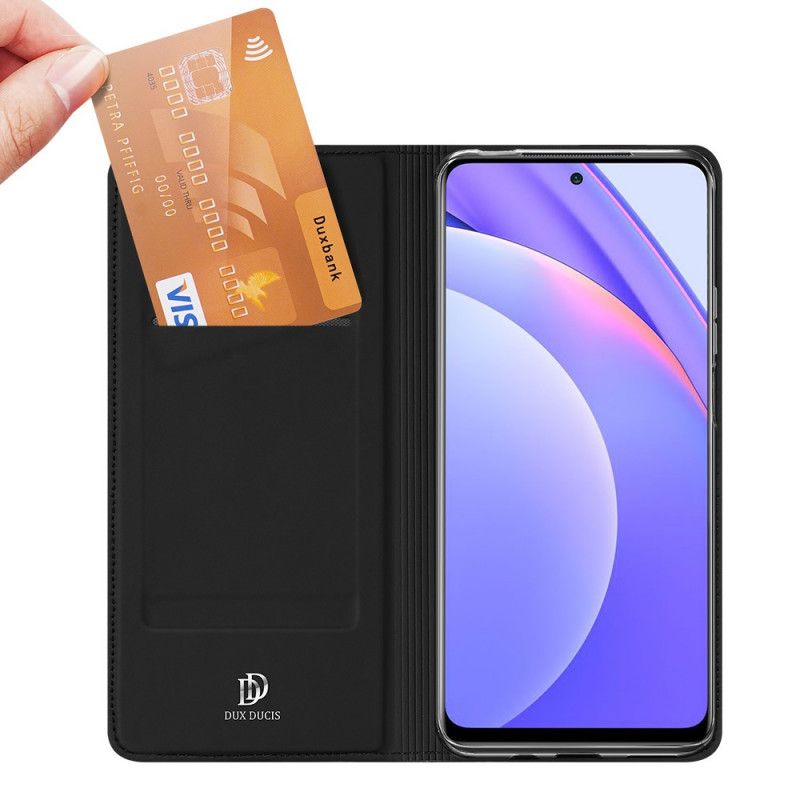 Flip Case Für Xiaomi Mi 10T Lite 5G / Redmi Note 9 Pro 5G Schwarz Dux Ducis