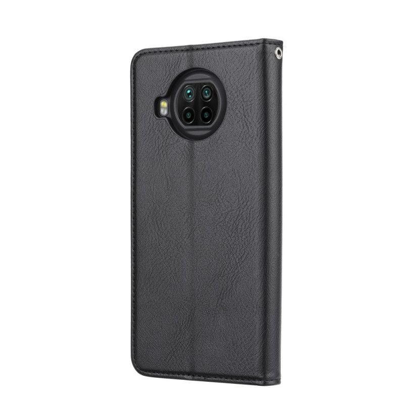 Flip Case Xiaomi Mi 10T Lite 5G / Redmi Note 9 Pro 5G Schwarz Handyhülle Karteninhaber