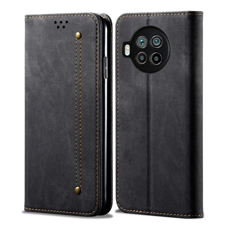 Flip Case Xiaomi Mi 10T Lite 5G / Redmi Note 9 Pro 5G Schwarz Jeansstoff