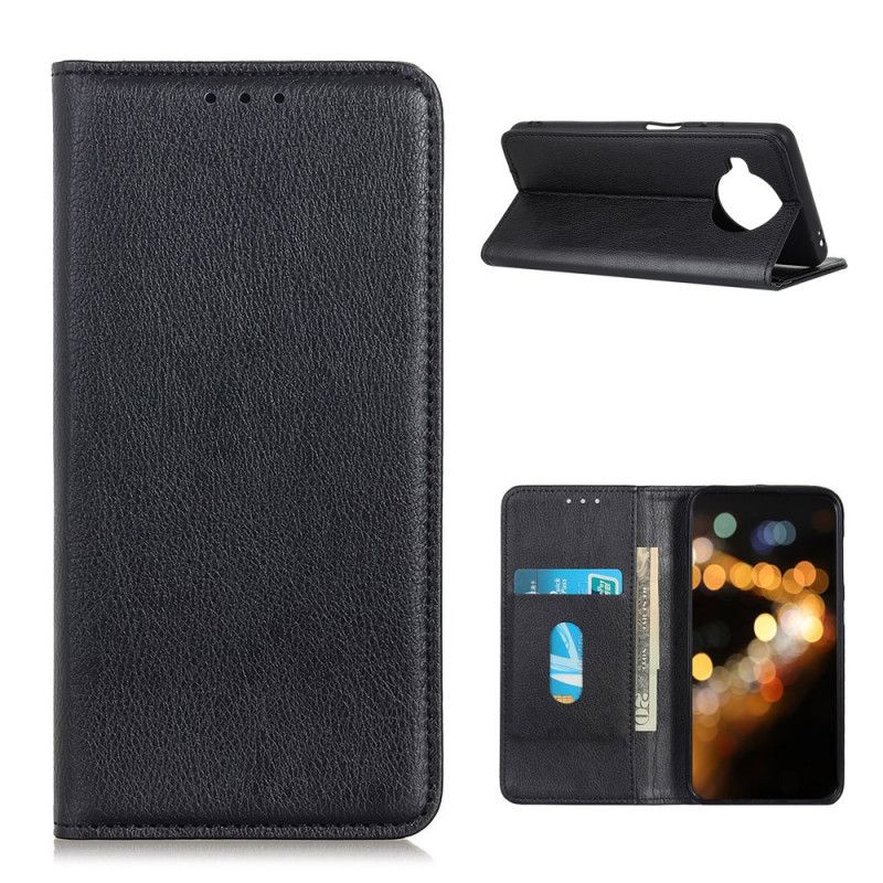 Flip Case Xiaomi Mi 10T Lite 5G / Redmi Note 9 Pro 5G Schwarz Litschileder