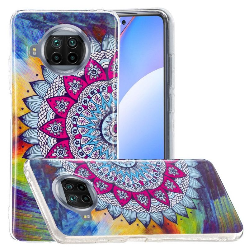 Hülle Xiaomi Mi 10T Lite 5G / Redmi Note 9 Pro 5G Handyhülle Fluoreszierendes Farbiges Mandala