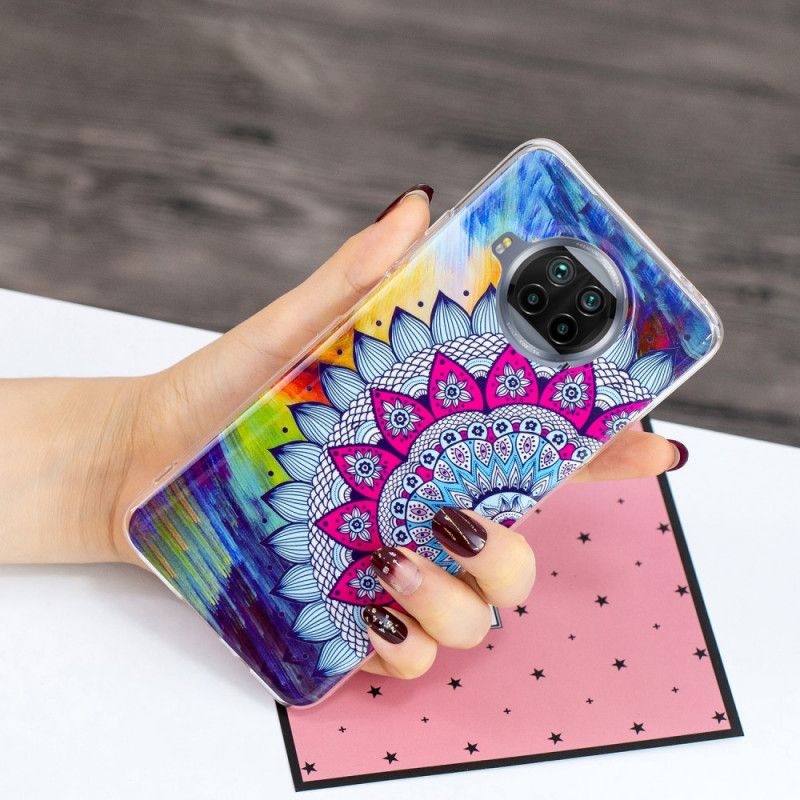 Hülle Xiaomi Mi 10T Lite 5G / Redmi Note 9 Pro 5G Handyhülle Fluoreszierendes Farbiges Mandala