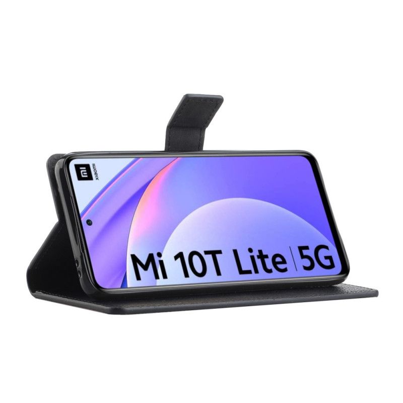 Lederhüllen Xiaomi Mi 10T Lite 5G / Redmi Note 9 Pro 5G Einfache Litschi