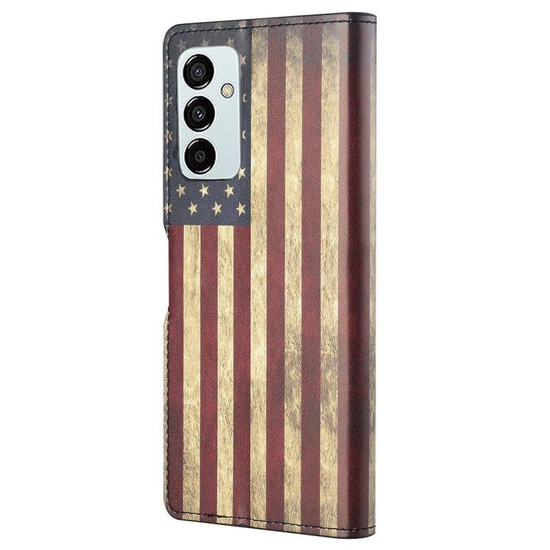 Flip Case Für Samsung Galaxy M23 5G Amerikanische Flagge