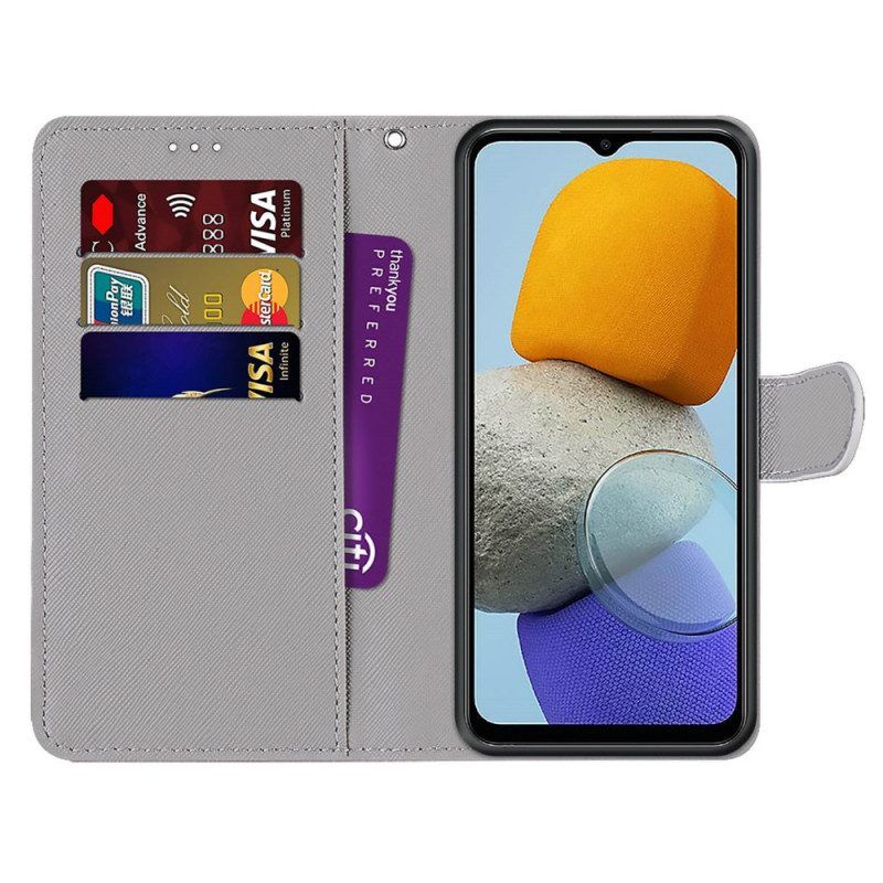 Flip Case Für Samsung Galaxy M23 5G Blumenwunder