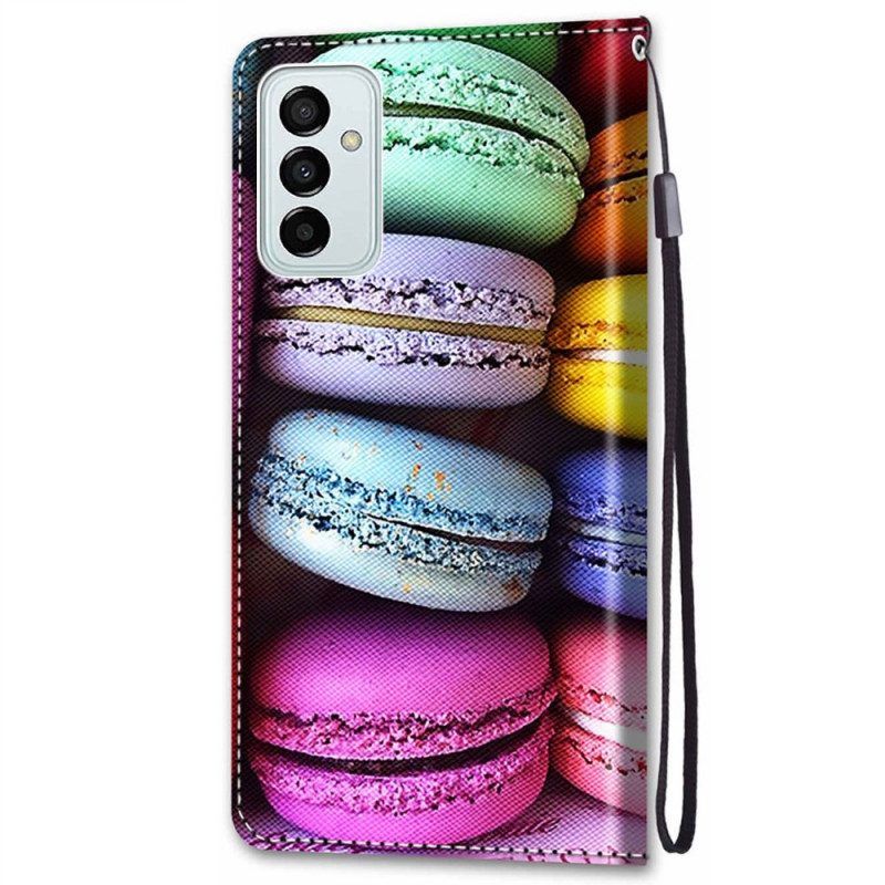 Flip Case Für Samsung Galaxy M23 5G Macarons