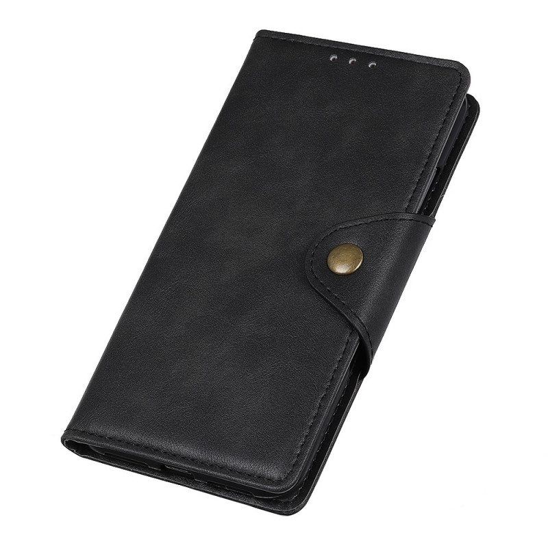 Flip Case Für Samsung Galaxy M23 5G Magnetischer Knopf