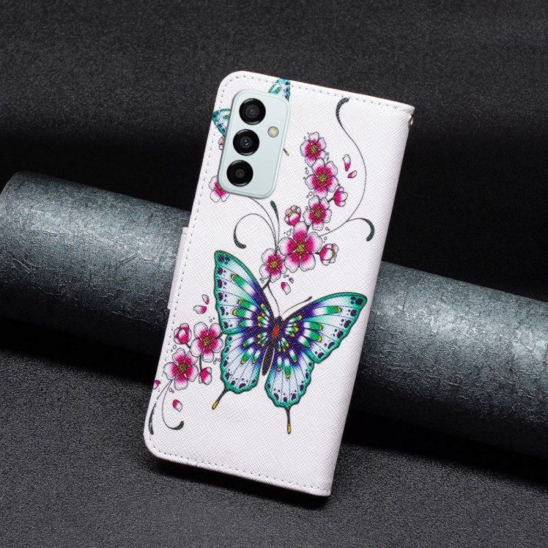 Lederhüllen Für Samsung Galaxy M23 5G Hervorragende Schmetterlinge