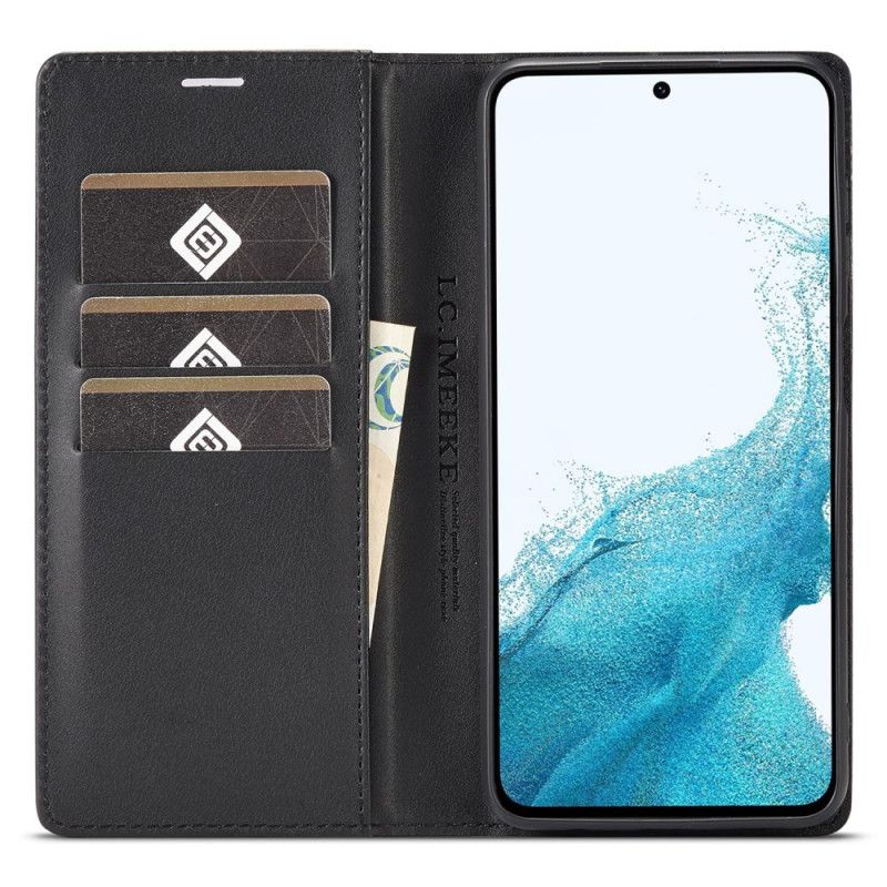 Flip Case Samsung Galaxy A15 Handyhülle Kohlefaser Lc.imeeke