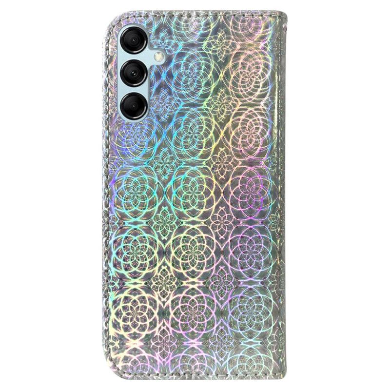 Lederhüllen Samsung Galaxy A15 Handyhülle Riemchen-disco-stil