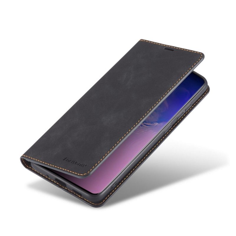 Flip Case Für Samsung Galaxy S10 Lite Schwarz Forwenw Ledereffekt