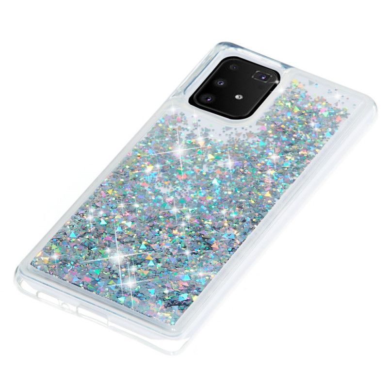 Hülle Samsung Galaxy S10 Lite Silber Wunschglitter