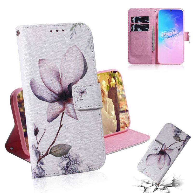 Lederhüllen Samsung Galaxy S10 Lite Alte Rosenblüte