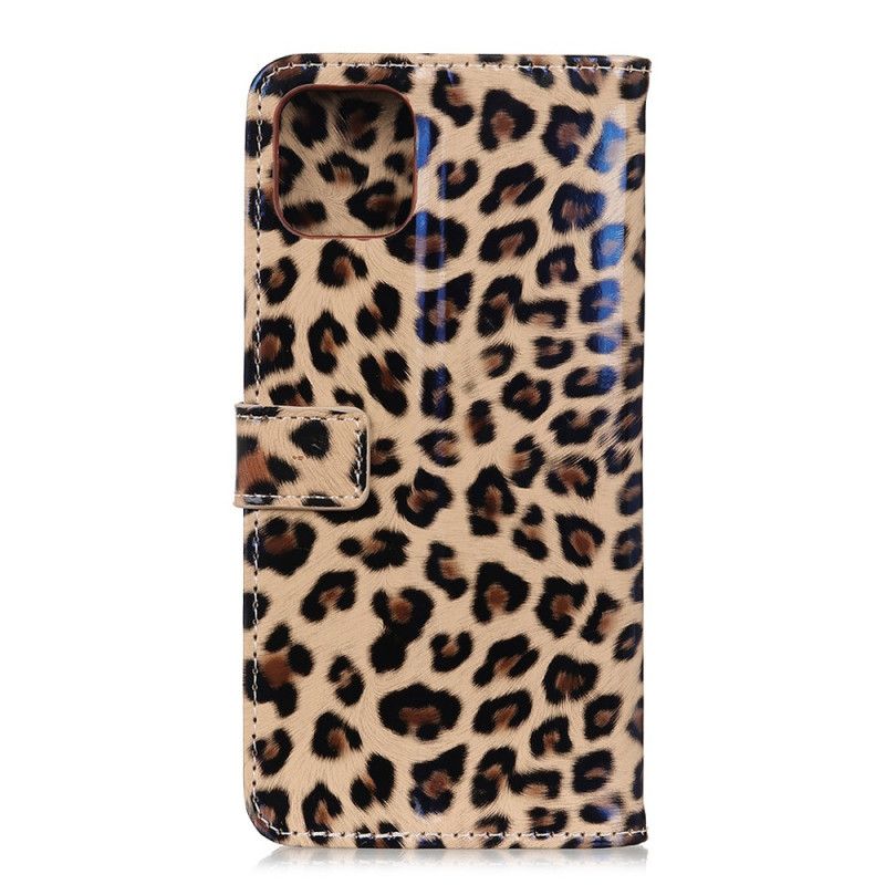 Lederhüllen Samsung Galaxy S10 Lite Handyhülle Einfacher Leopard