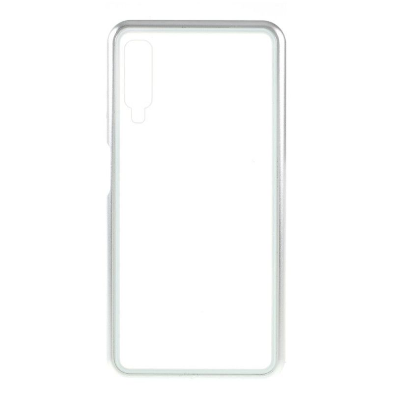 Flip Case Samsung Galaxy A70 Rot Transparent Abnehmbar