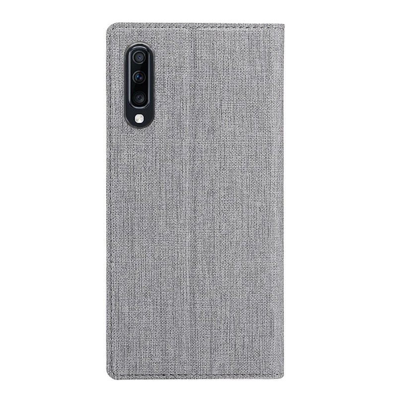 Flip Case Samsung Galaxy A70 Schwarz Strukturiert