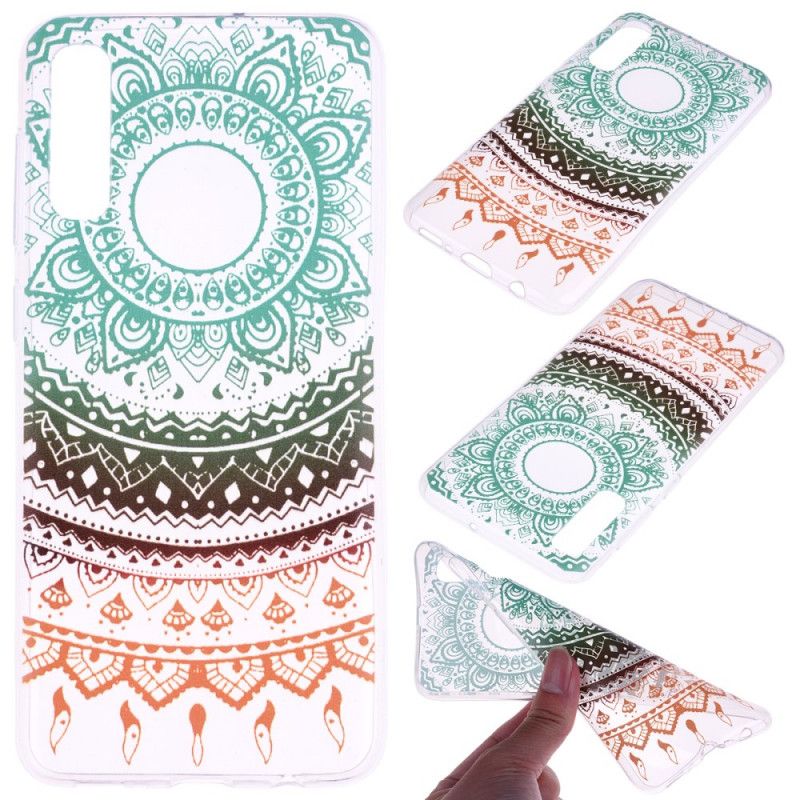 Hülle Samsung Galaxy A70 Nahtloses Vintage Buntes Mandala