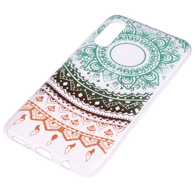 Hülle Samsung Galaxy A70 Nahtloses Vintage Buntes Mandala