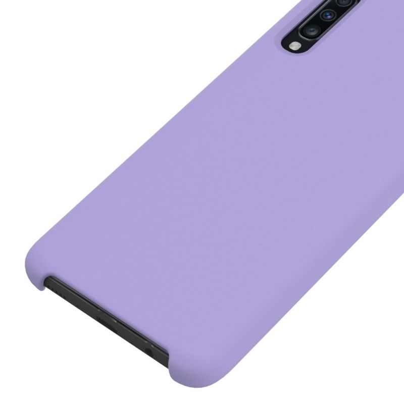 Hülle Samsung Galaxy A70 Schwarz Silikonflüssigkeit