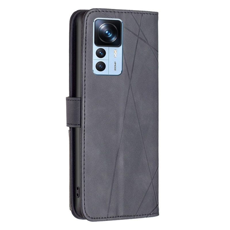 Flip Case Für Xiaomi 12T / 12T Pro Binfen-farbdreiecke