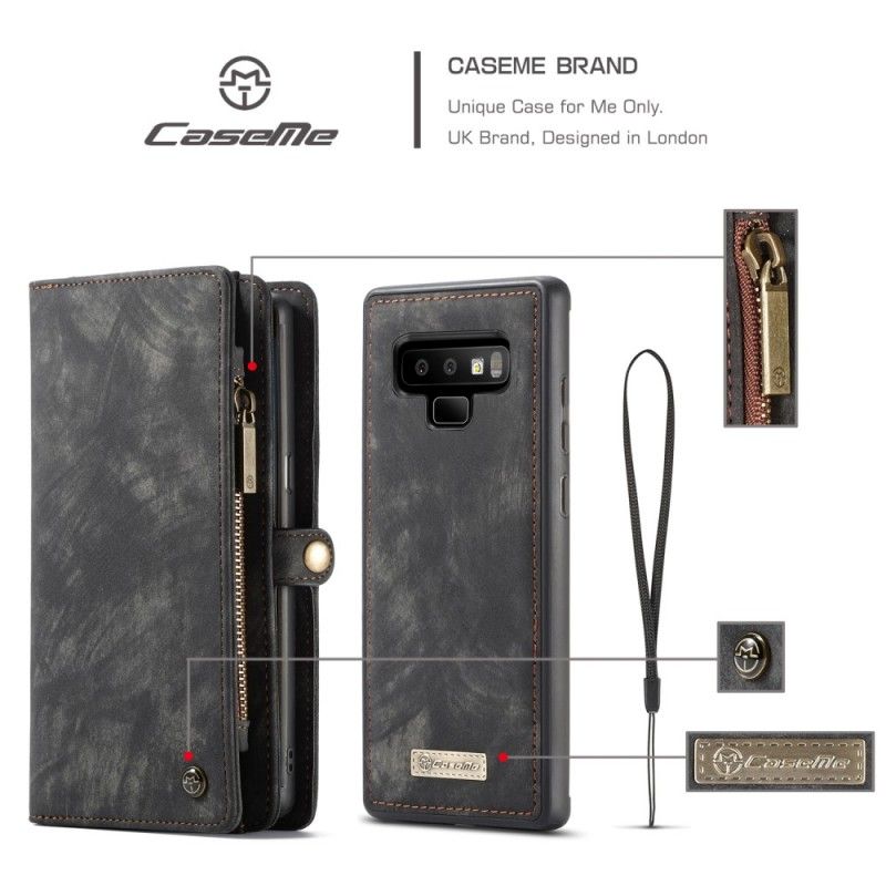 Lederhüllen Samsung Galaxy Note 9 Schwarz Vintage Lederhülle