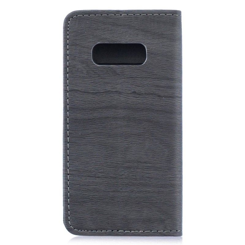 Flip Case Samsung Galaxy S10E Holzeffekt