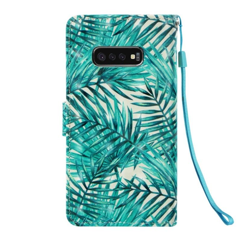 Lederhüllen Samsung Galaxy S10E Blätter