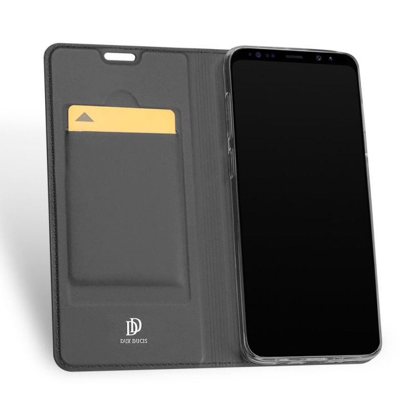 Flip Case Für Samsung Galaxy S9 Schwarz Erstklassige Serie