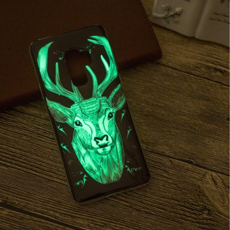 Hülle Für Samsung Galaxy S9 Fluoreszierender Majestätischer Hirsch