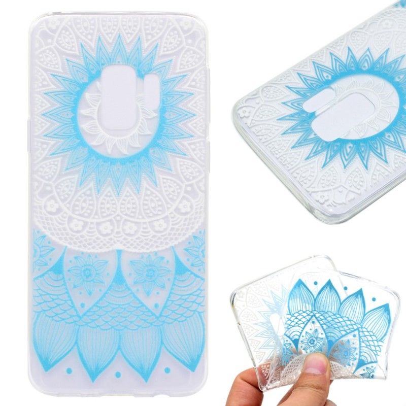 Hülle Für Samsung Galaxy S9 Transparentes Buntes Mandala