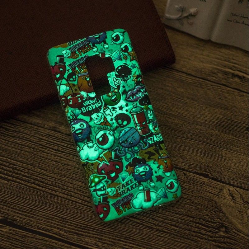 Hülle Samsung Galaxy S9 Fluoreszierender Wahnsinn