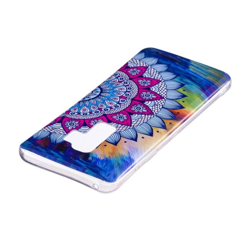 Hülle Samsung Galaxy S9 Fluoreszierendes Farbiges Mandala