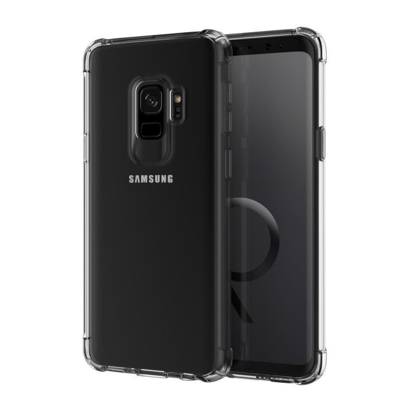 Hülle Samsung Galaxy S9 Schwarz Transparente Leeu-Schutzkissen