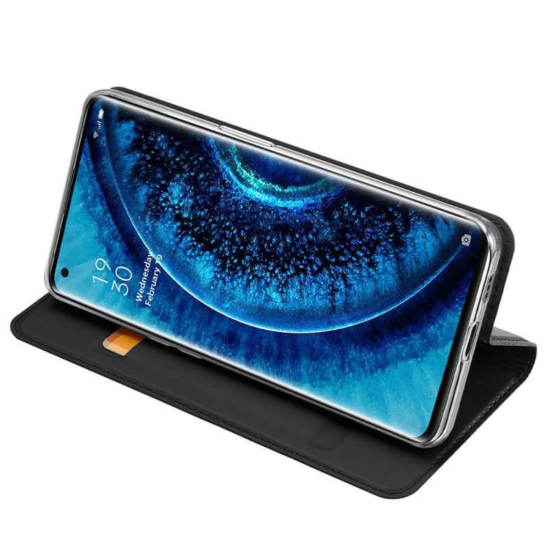 Flip Case Oppo Find X2 Pro Dunkelblau Pro-Dux-Ducis-Haut