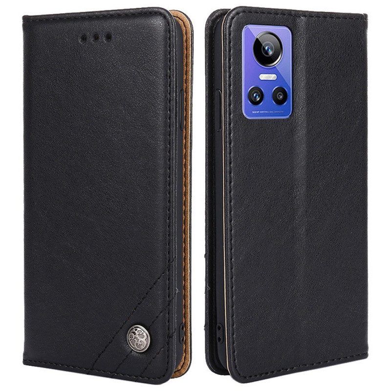 Schutzhülle Für Realme GT Neo 3 Flip Case Vintage-kunstleder