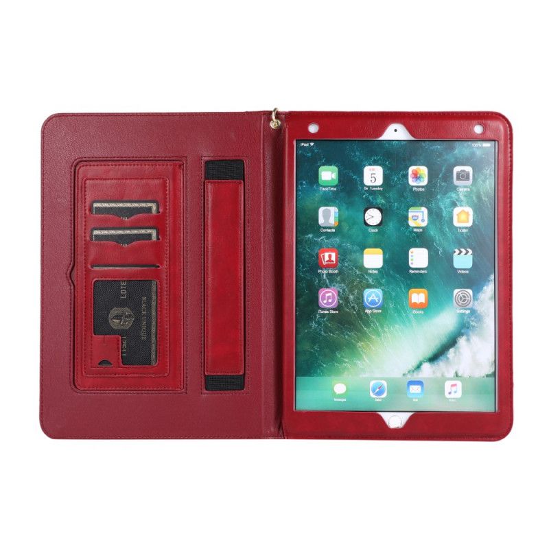 Case iPad 10.2" (2019) (2020) Dunkelblau Handyhülle Multifunktionaler Lederstil