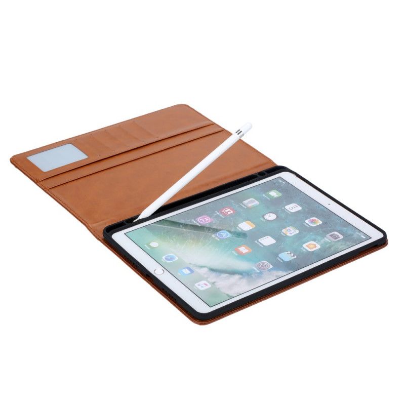 Case iPad 10.2" (2019) (2020) Schwarz Dokumentenhalter Mit Ledereffekt