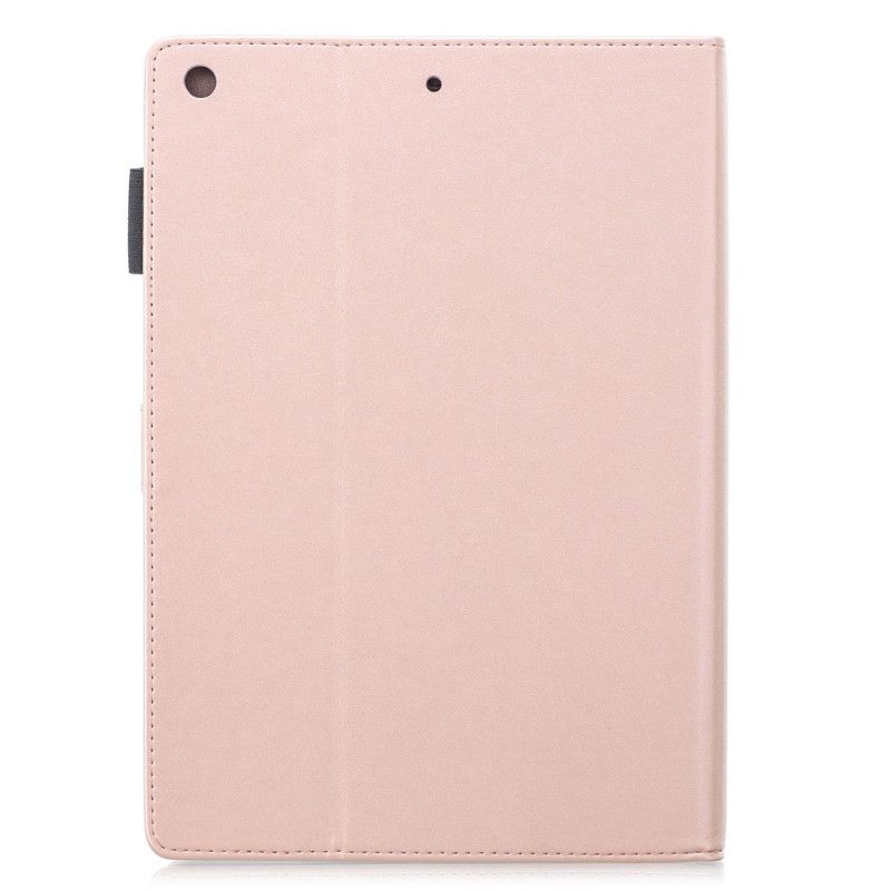 Lederhüllen iPad 10.2" (2019) (2020) Lila Blumendiamanten Mit Ledereffekt