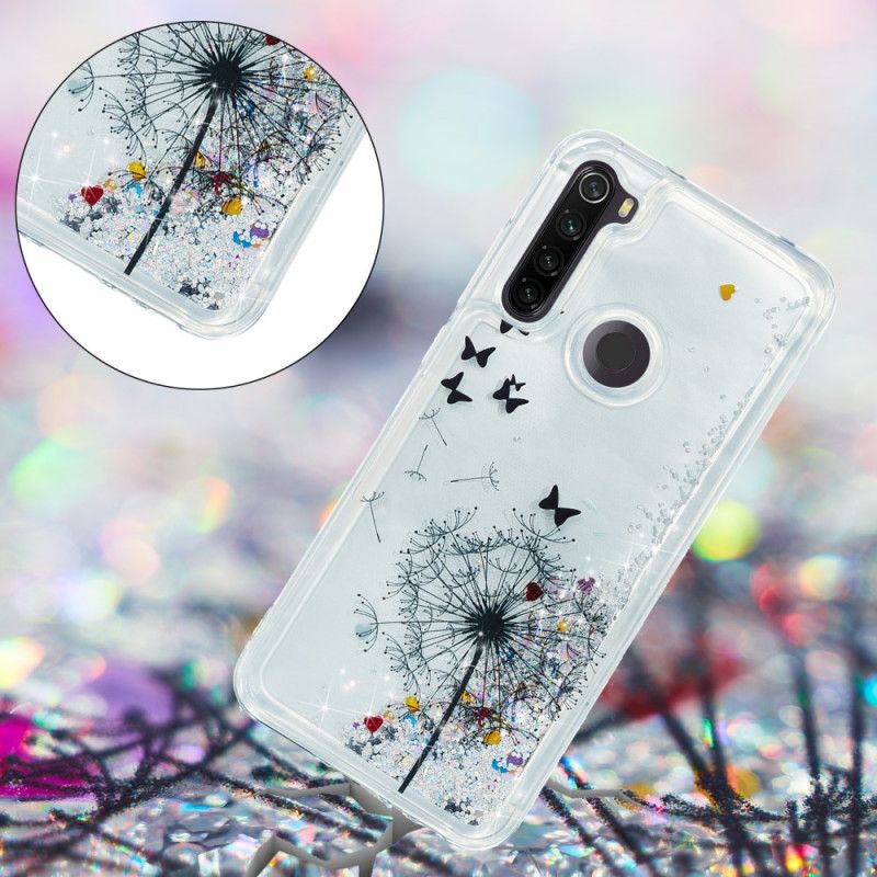 Hülle Xiaomi Redmi Note 8T Glitzerlöwenzahn