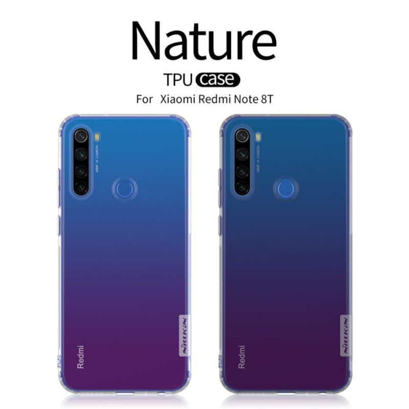 Hülle Xiaomi Redmi Note 8T Grau Transparenter Nillkin