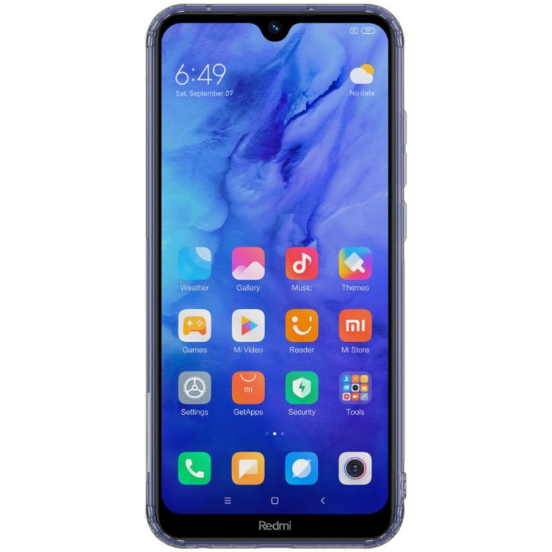 Hülle Xiaomi Redmi Note 8T Grau Transparenter Nillkin