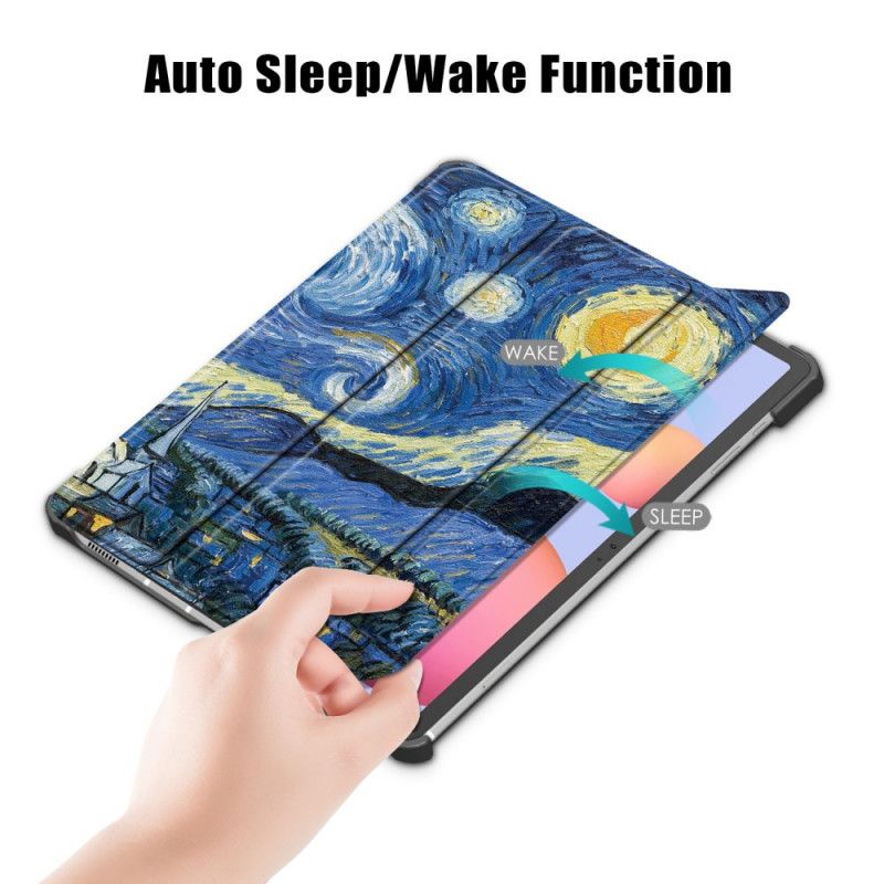 Smart Case Samsung Galaxy Tab S7 Verstärkter Van Gogh