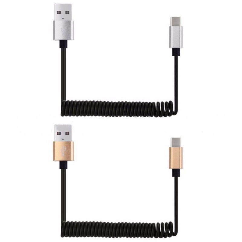 Usb-Zu-Usb-C-Federladekabel