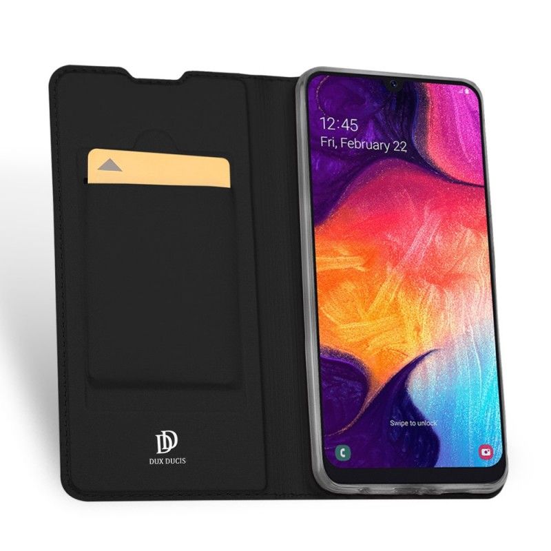 Flip Case Samsung Galaxy A50 Schwarz Erstklassige Serie