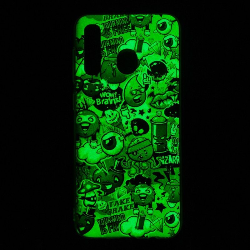 Hülle Samsung Galaxy A50 Fluoreszierender Wahnsinn