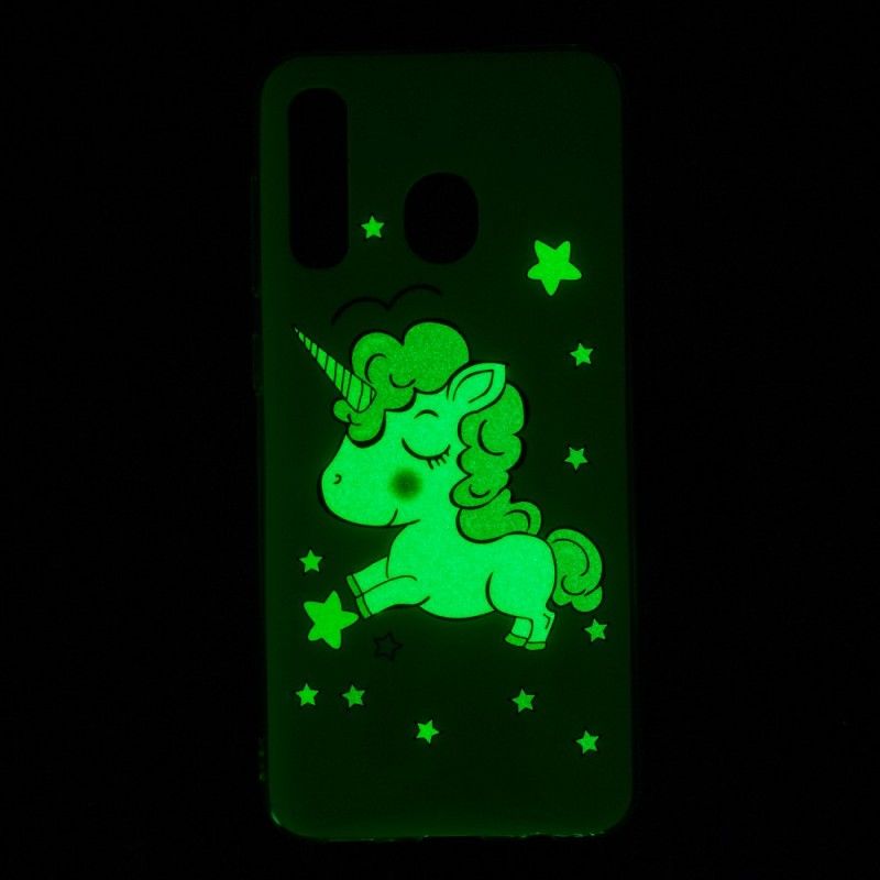 Hülle Samsung Galaxy A50 Fluoreszierendes Einhorn